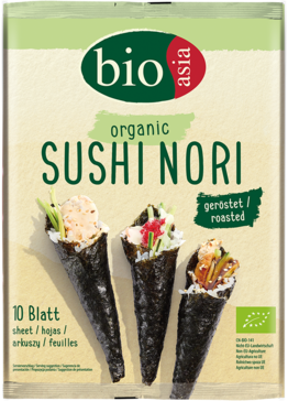 Bio Nori Seetangblätter getrocknet, geröstet 25g