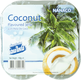 Nanaco Asiatisches Dessert mit Kokosnussgeschmack 108g x 4